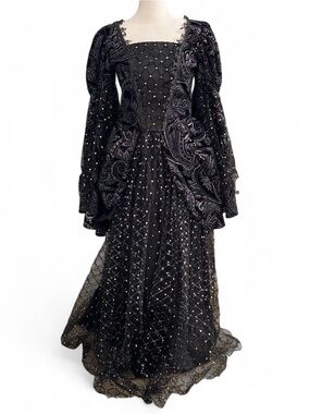 Wishcraft Black Velvet Gown Girls 16 / Adult XS-S — Gothic Halloween